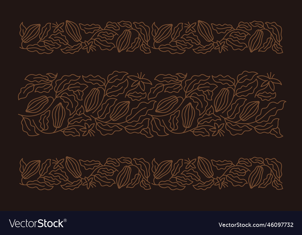 Cocoa background chocolate pack design element