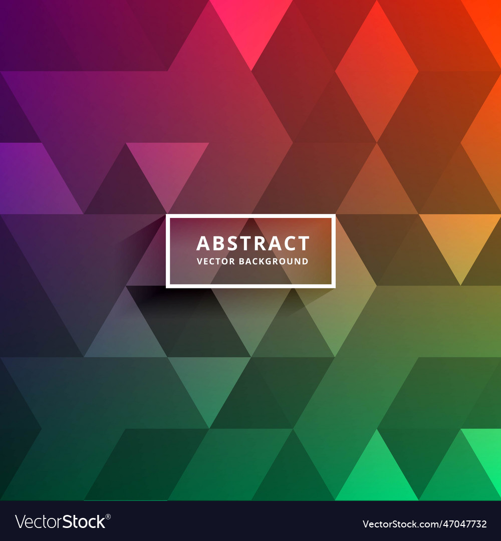 Colorful triangle shapes pattern design background