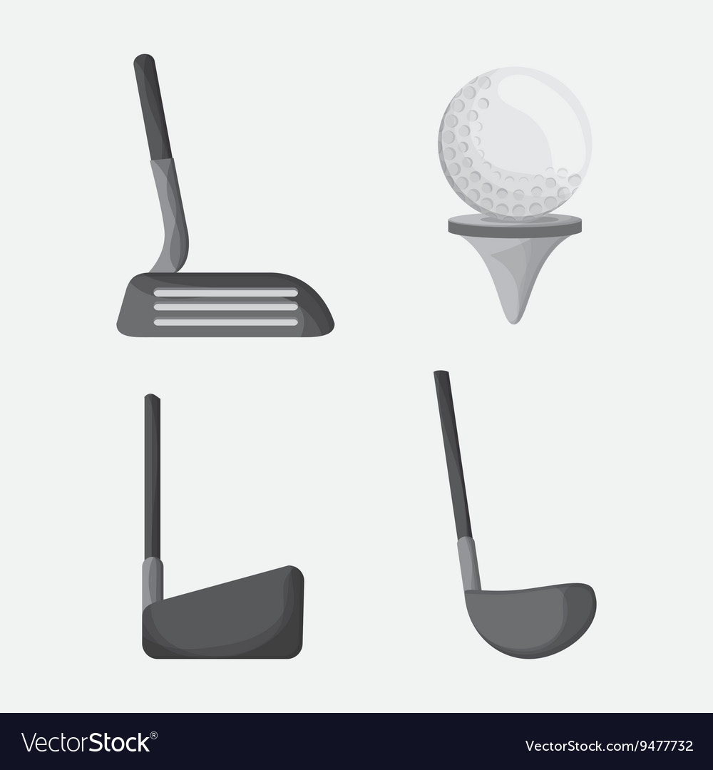 Golf design sport icon flat