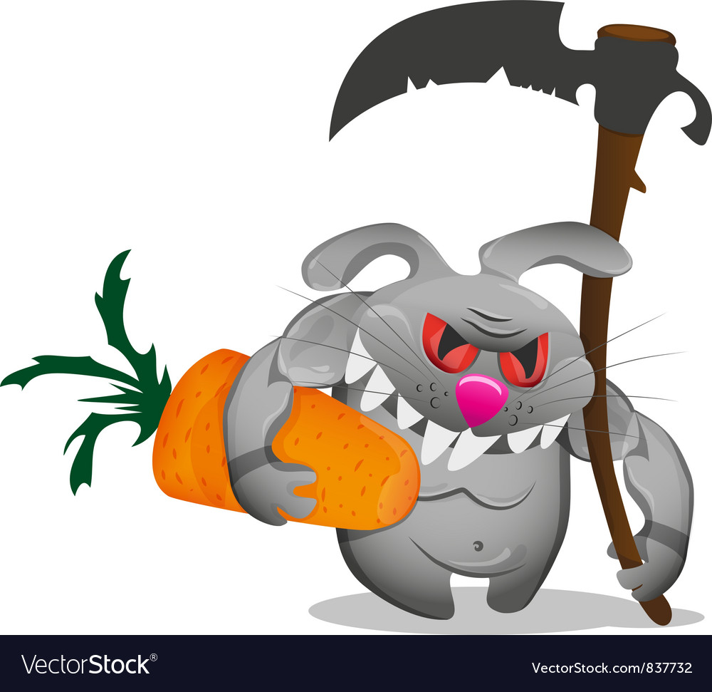 Keeper of carrots Royalty Free Vector Image - VectorStock