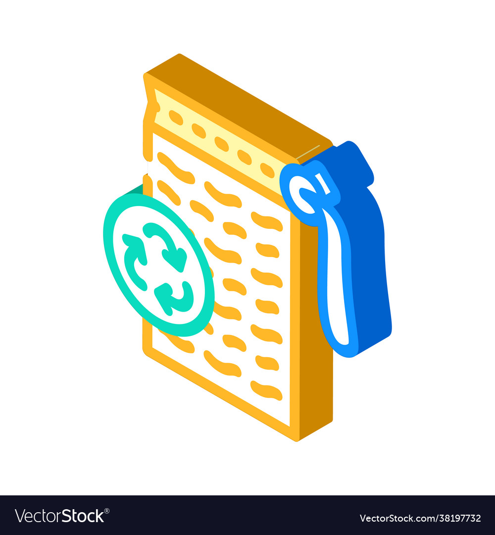 Sponge zero waste isometric icon