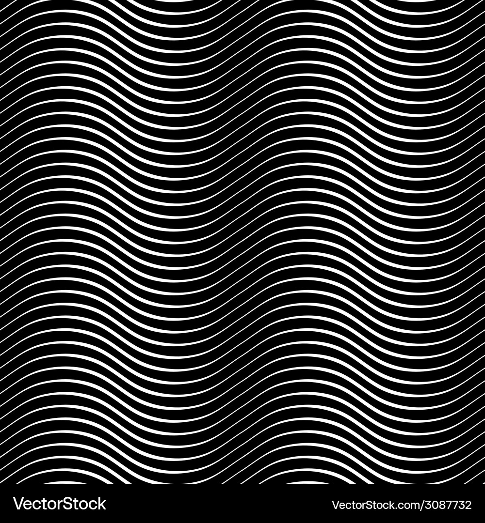 Wavy lines seamless pattern Royalty Free Vector Image