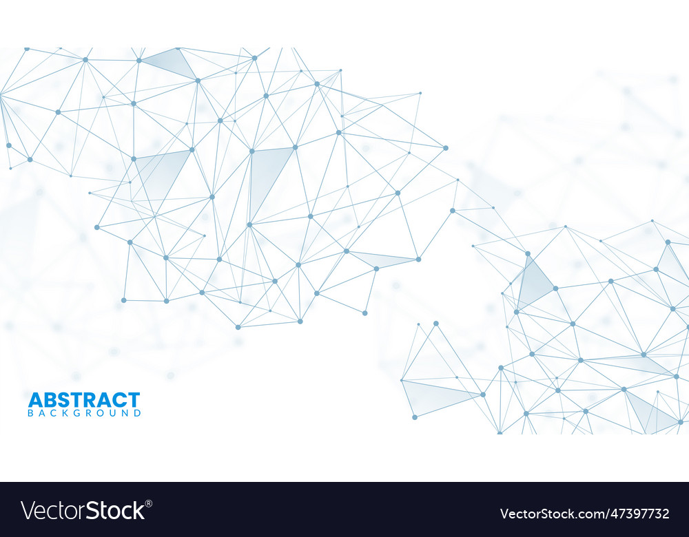 White background with plexus lines network vector image White background with plexus lines network