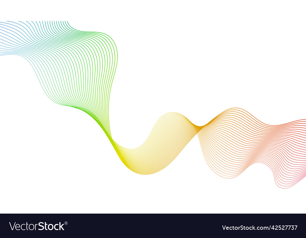 Abstract backdrop with wave gradient lines vector image Abstract backdrop with wave gradient lines