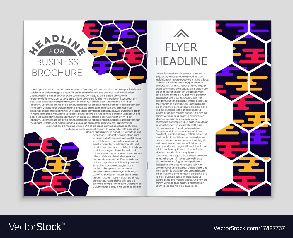 Abstract layout background set for art