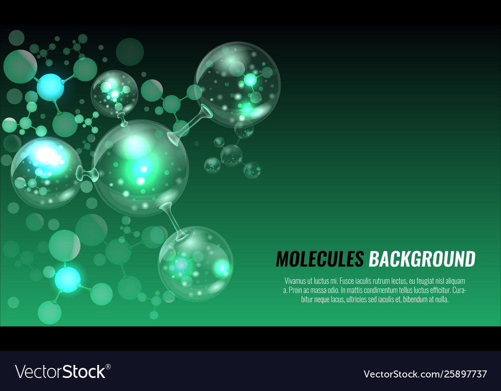 Abstract molecules structure design for your