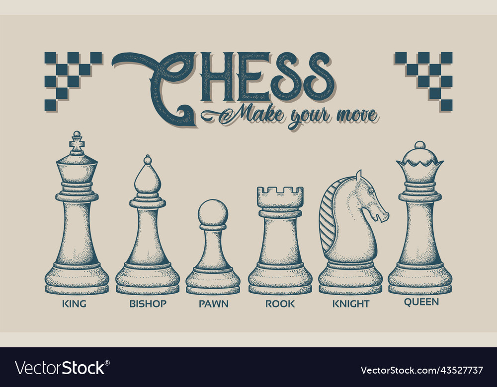 An hand drawn vector picture from series: The World's Great Chess