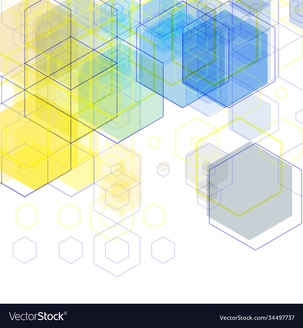 Farbiges hexagon Hintergrund-Präsentation Layout