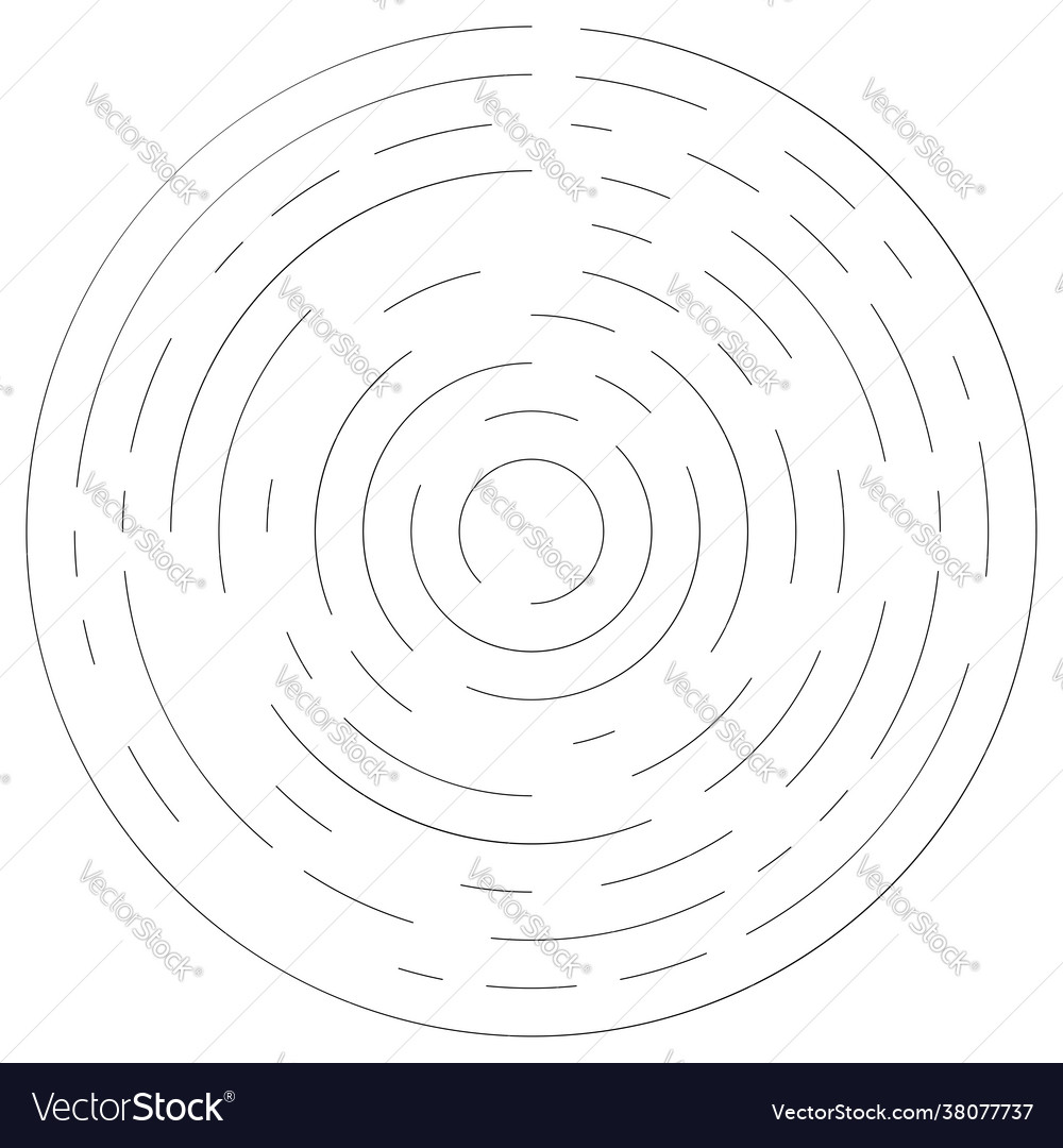 Gyrate rotating segmented lines circular element vector image Gyrate rotating segmented lines circular element