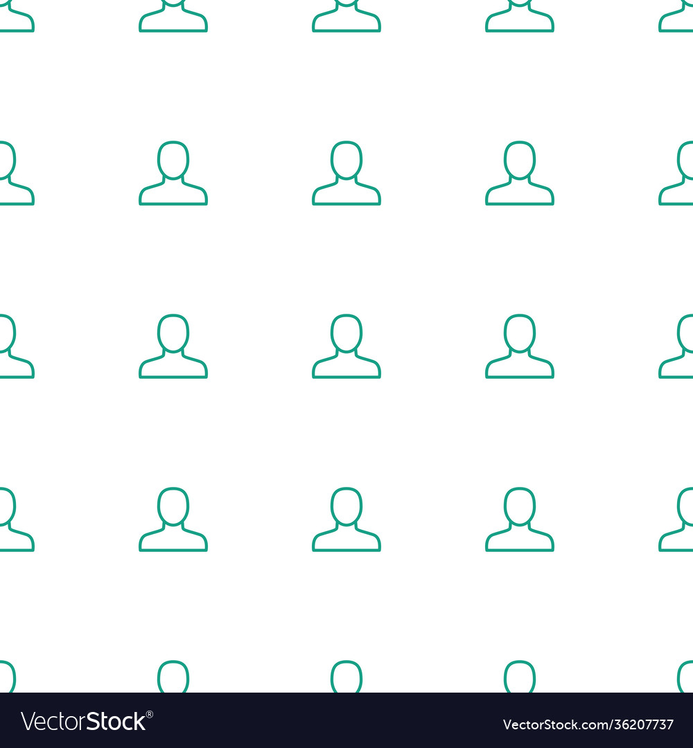 Man icon pattern seamless white background