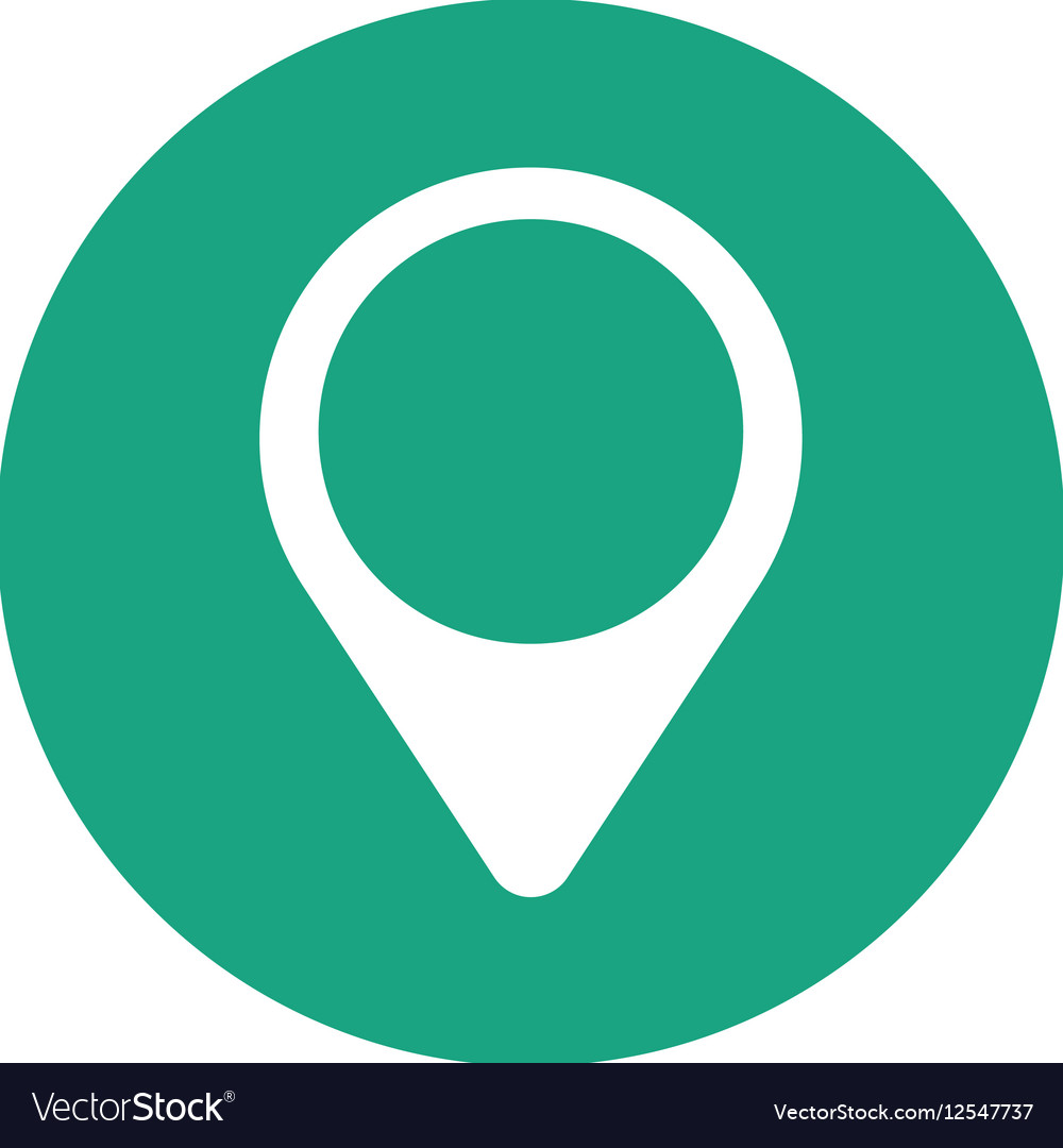 Pointer map location green circle