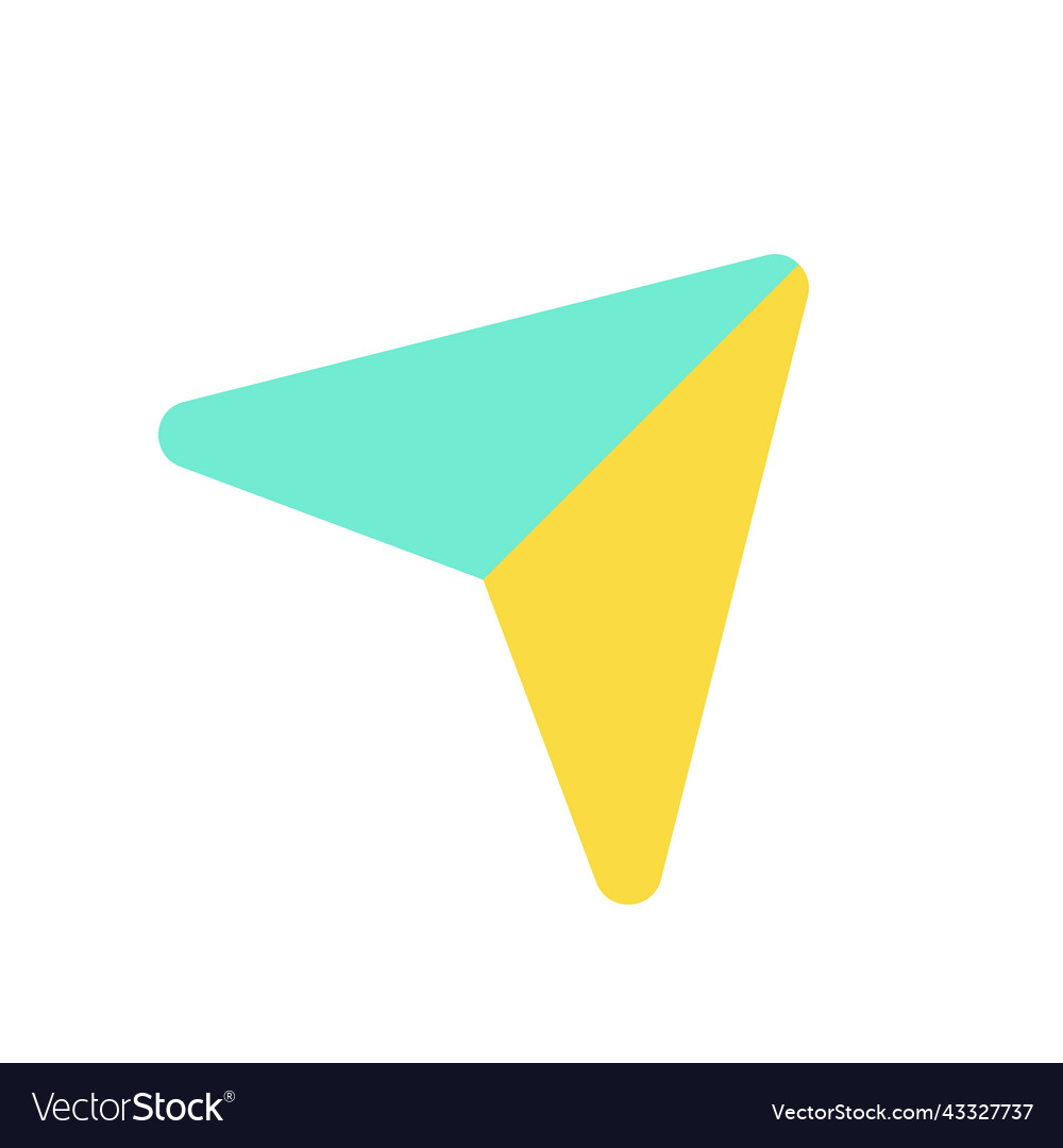 Sharing post flat color ui icon vector image Sharing post flat color ui icon