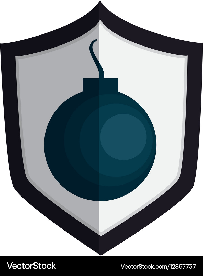 Shield security isolated icon Royalty Free Vector Image