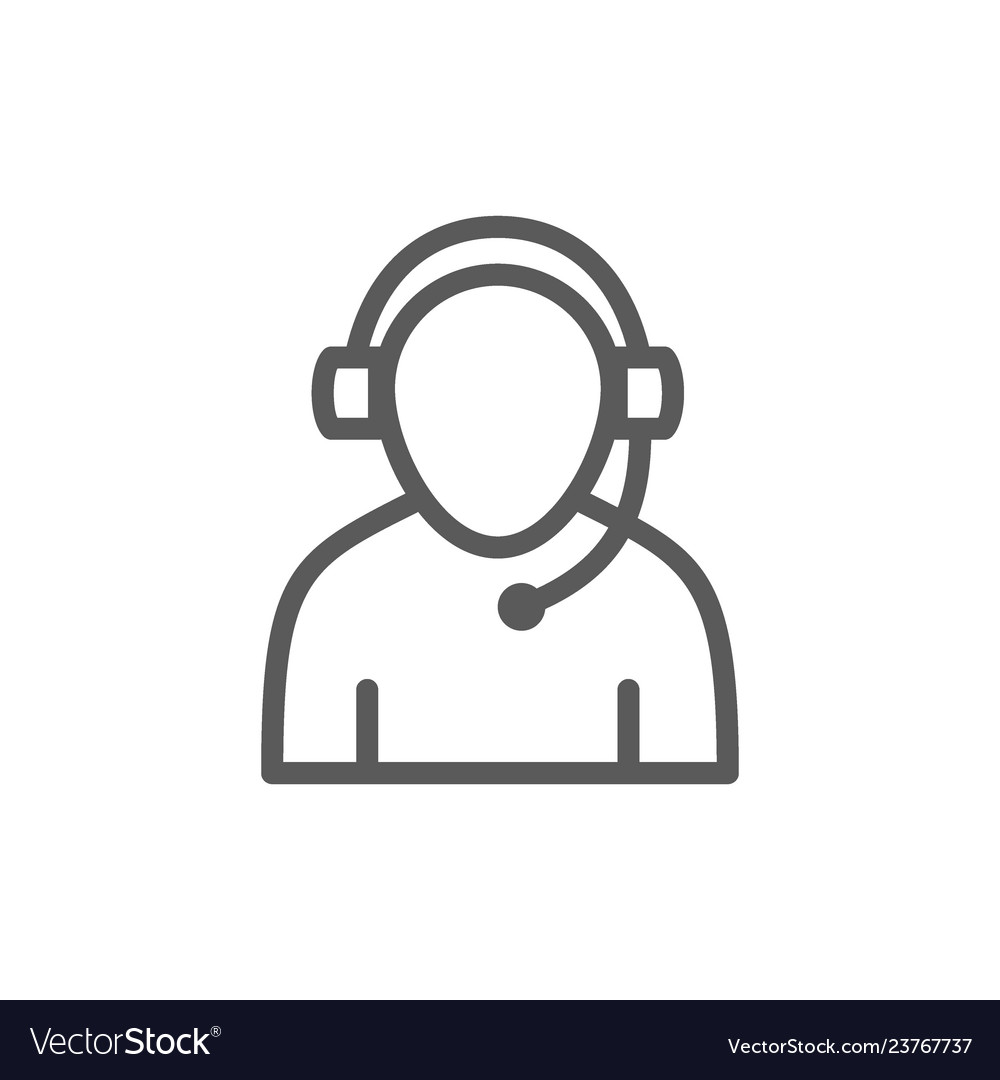 Support Worker Line Icon