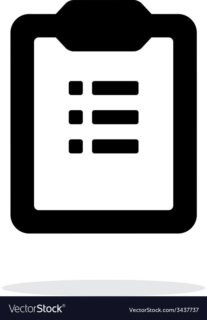 To-do list simple icon on white background Vector Image