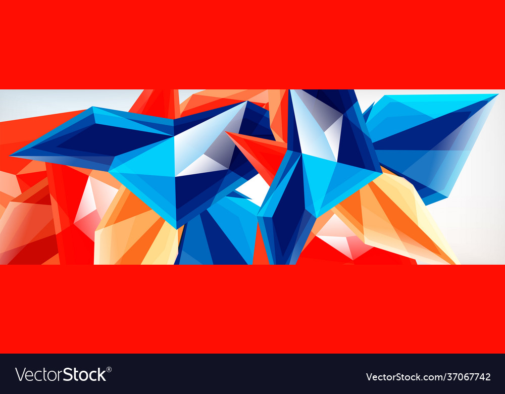 3d triangles and pyramids abstract