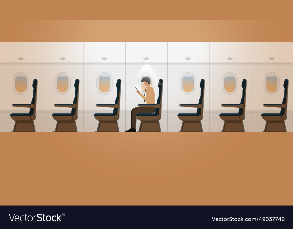 Alaryman enjoys using social network application vector image Alaryman enjoys using social network application