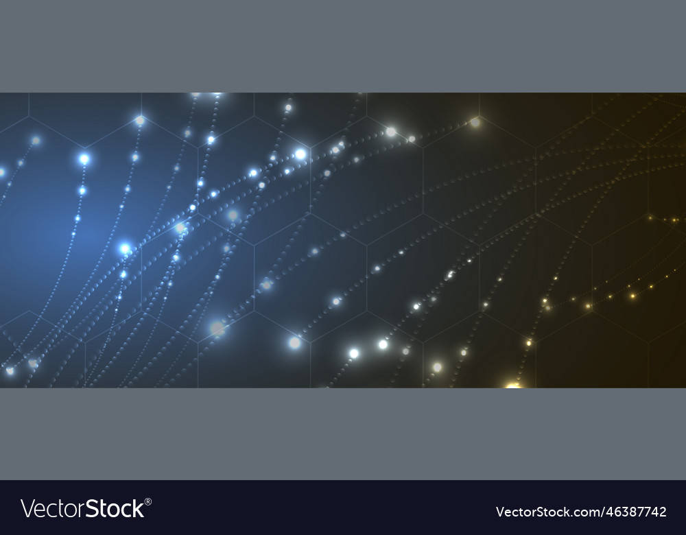 Artificial intelligence technology web background Vector Image