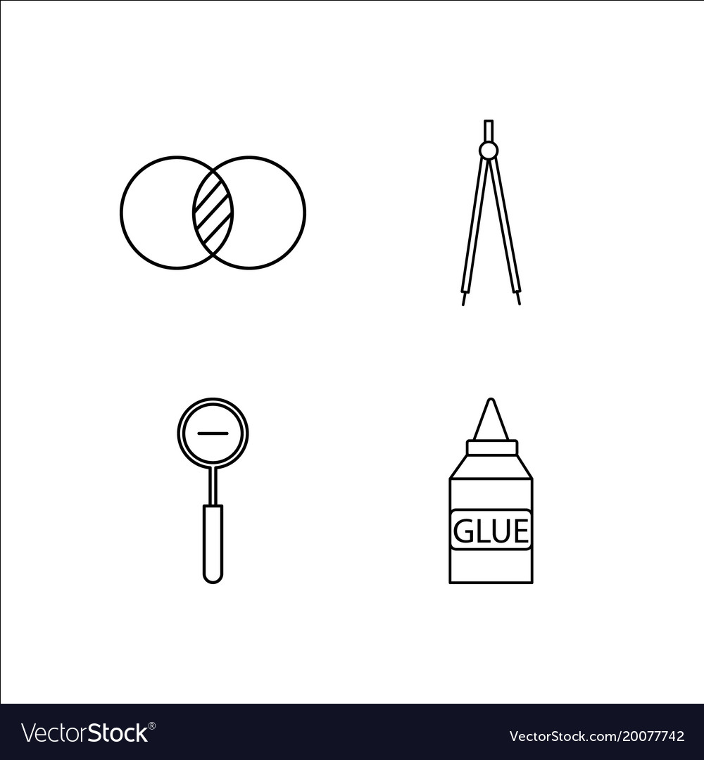 Design and studio simple linear icon setsimple