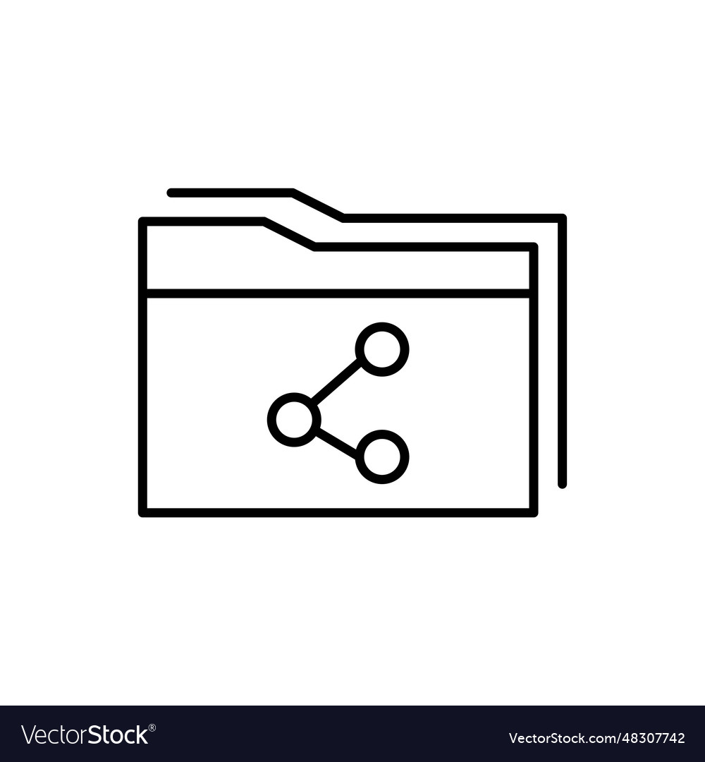 Document icon isolated on white background folder vector image Document icon isolated on white background folder