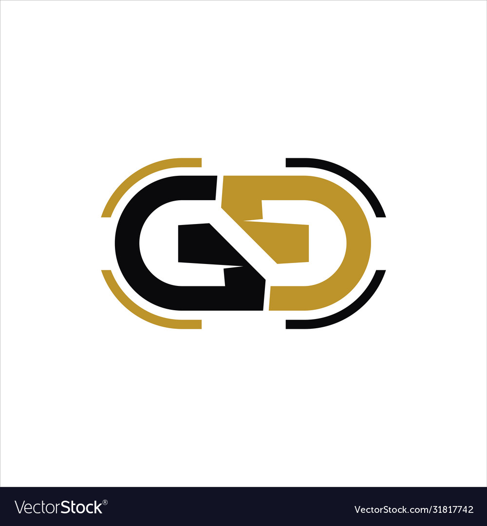 Initial letter gg or g logo design template Vector Image