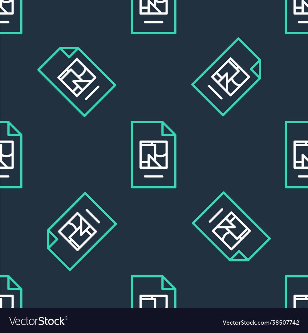 Line file document with icon isolated Vector Image Line file document with icon isolated