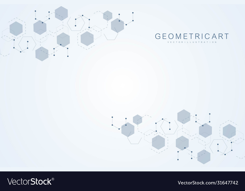 Science network pattern connecting lines and dots vector image Science network pattern connecting lines and dots