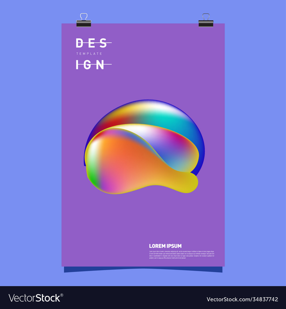 Simple abstract colorful fluid background Vector Image Simple abstract colorful fluid background