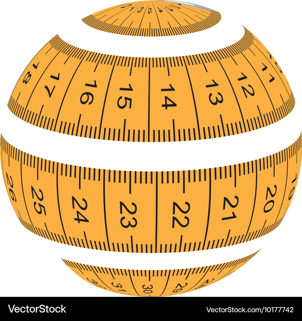 Tape measure ribbon icon Royalty Free Vector Image