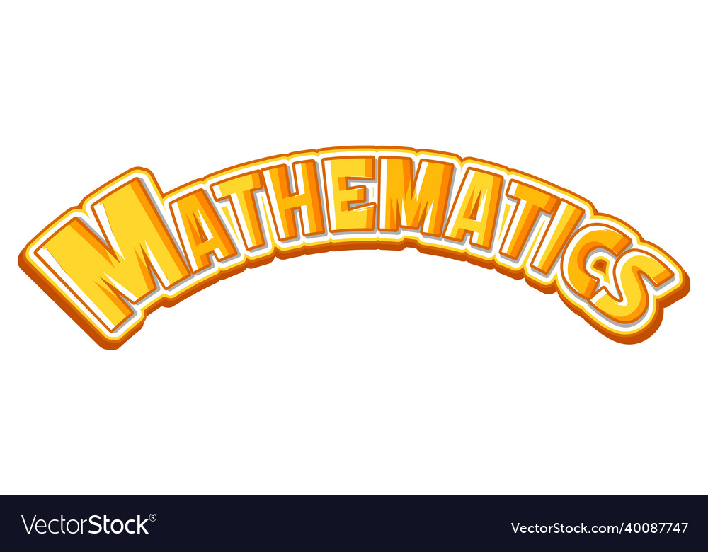 A yellow mathematics font icon Royalty Free Vector Image