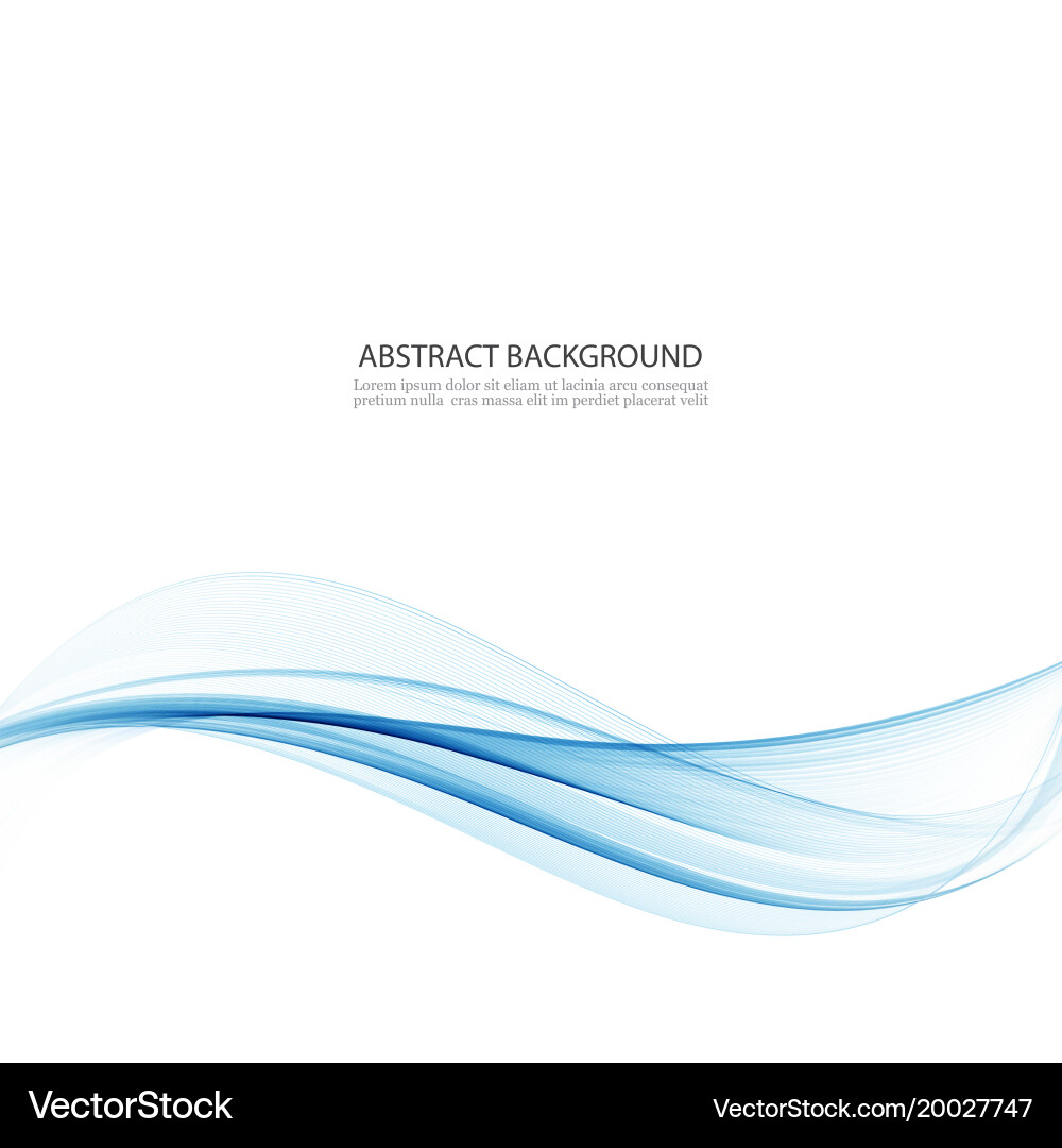 Abstract blue wave backgroundsmooth Royalty Free Vector