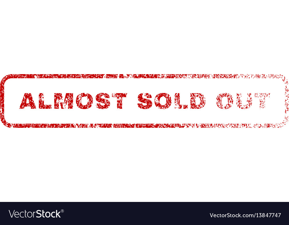 Almost sold out rubber stamp