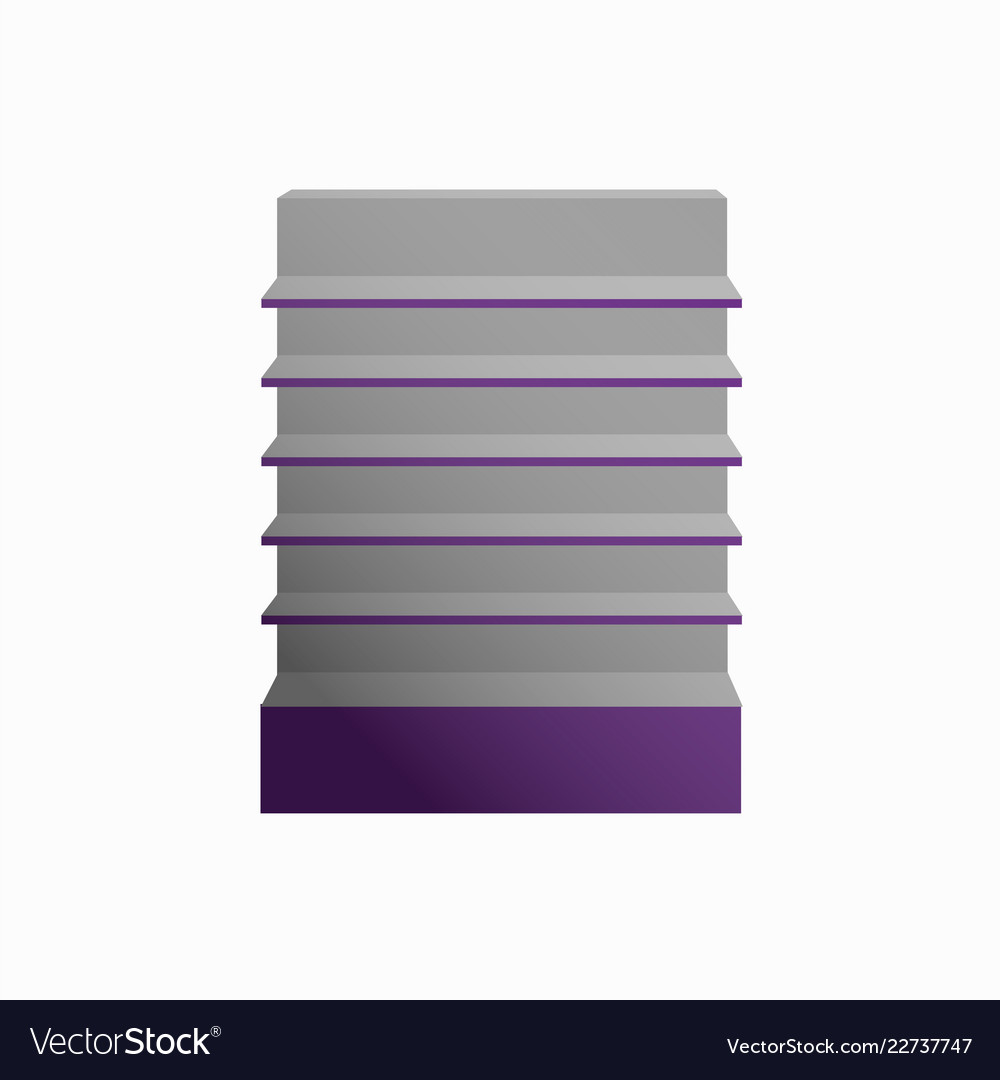 Empty retail showcase display vector image Empty retail showcase display