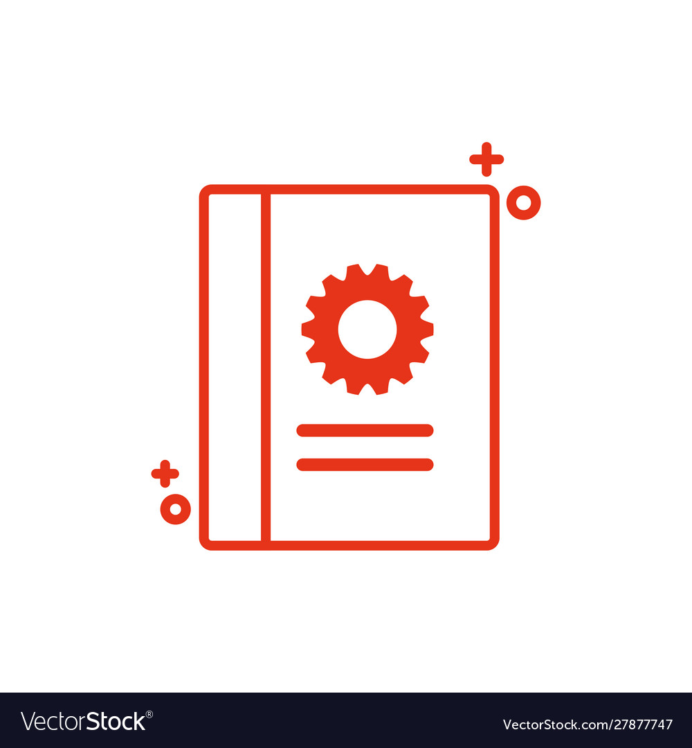 Isolated document and help icon line design