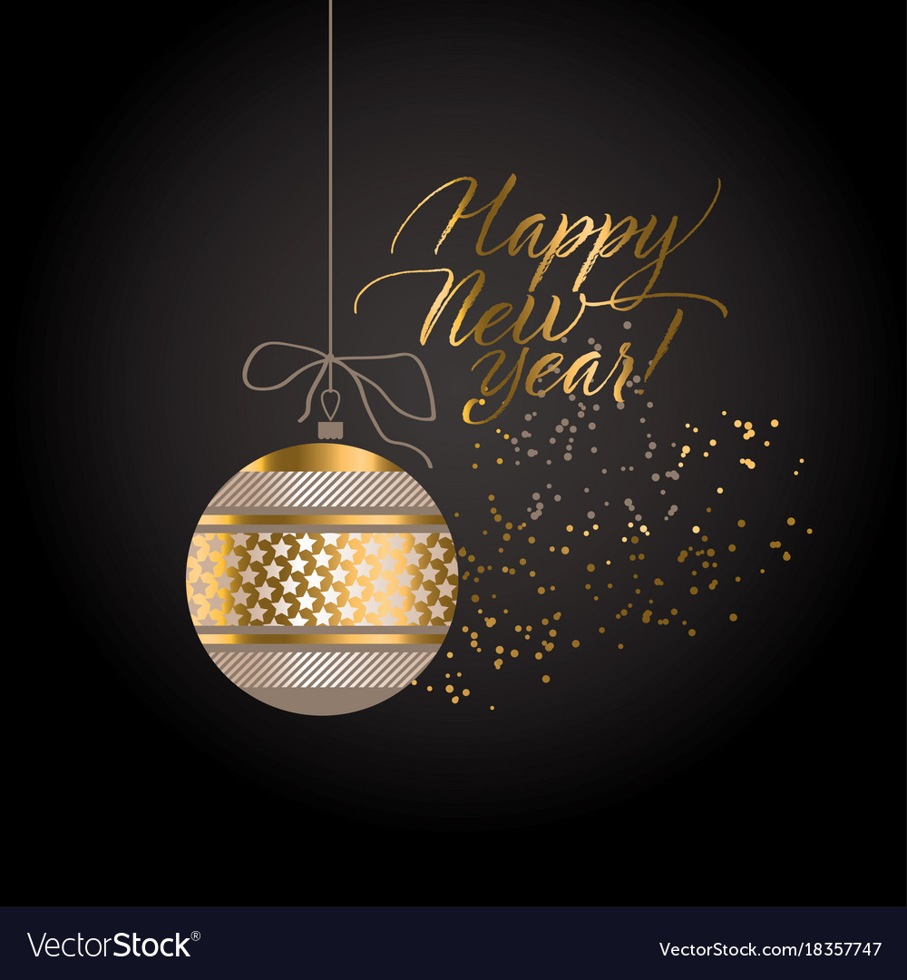 Luxury black and gold abstract xmas pattern Vector Image