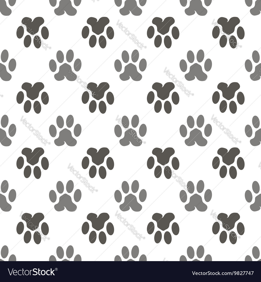 Seamless Paw Print Pattern
