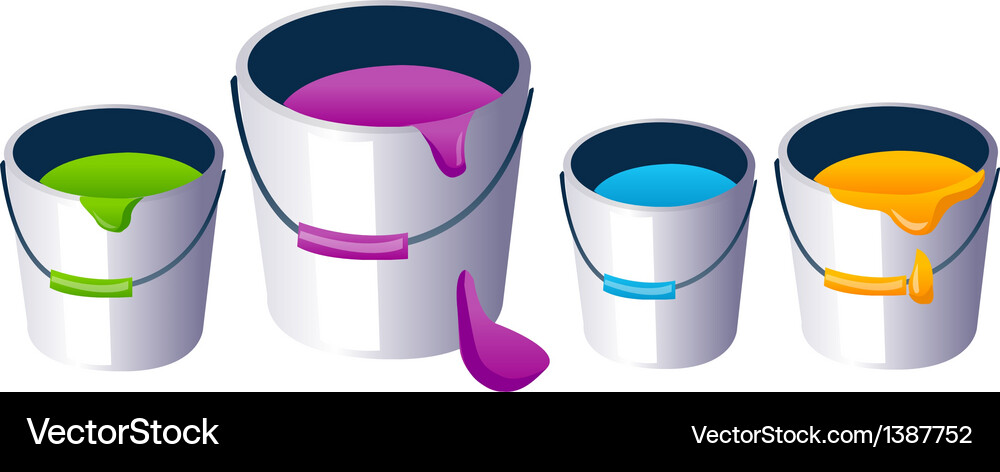 A view of paint Royalty Free Vector Image - VectorStock