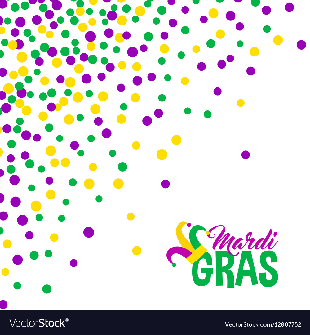 mardi gras dot art