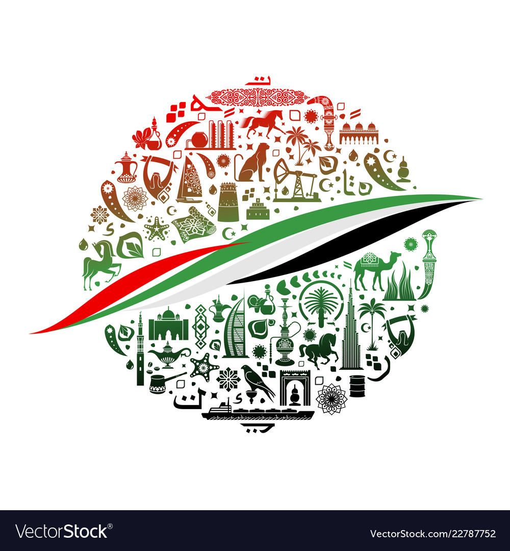 Color background united arab