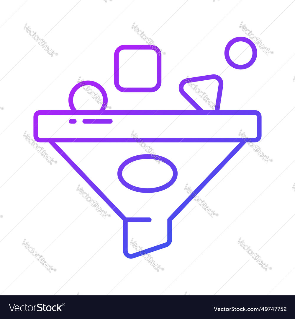 Data filtering design in trendy style concept