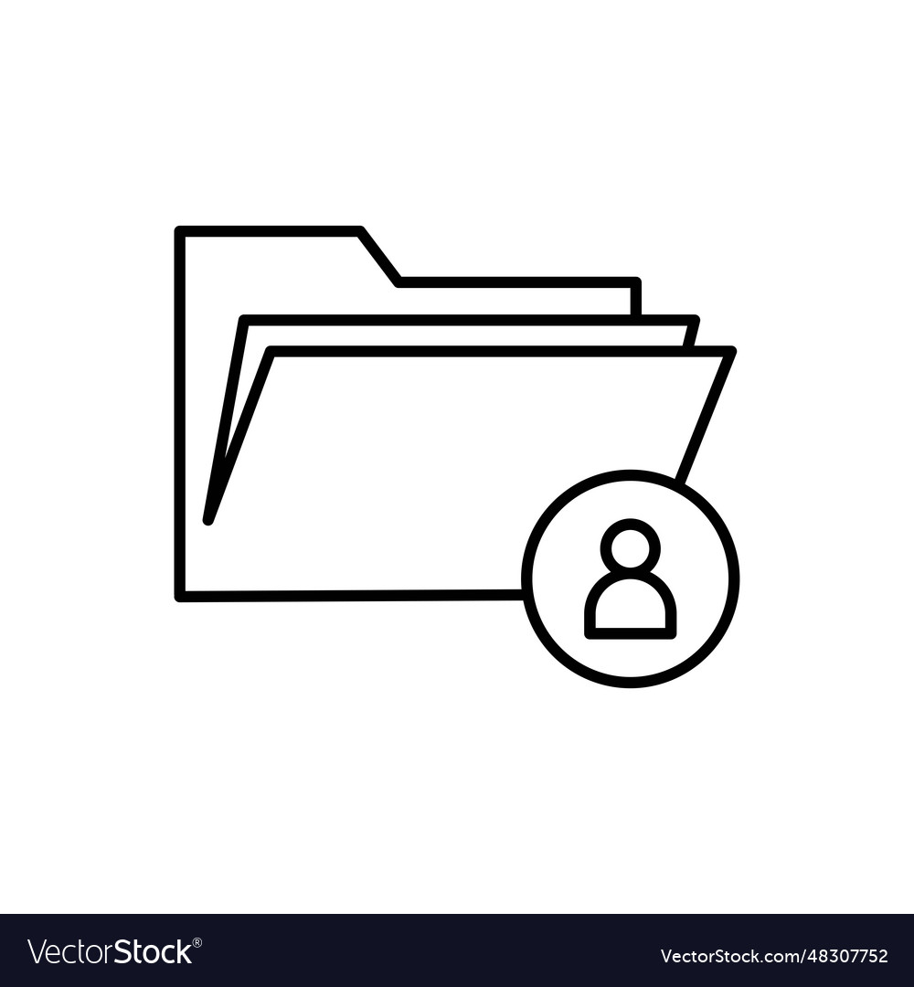 Document icon isolated on white background folder