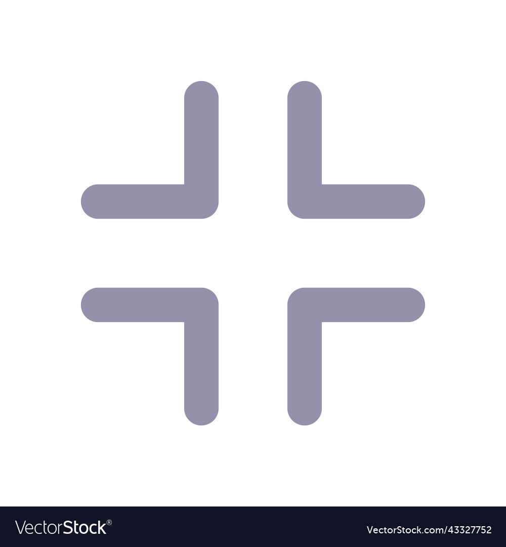 Exit full screen flat color ui icon
