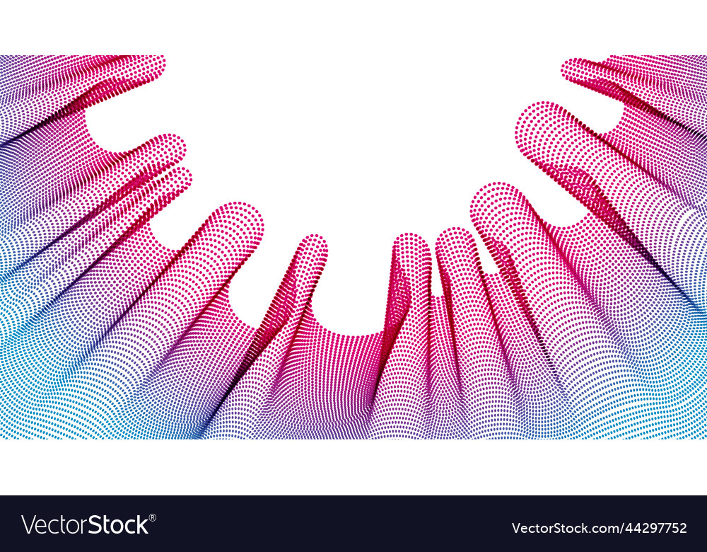 Flowing Particle Abstract Background