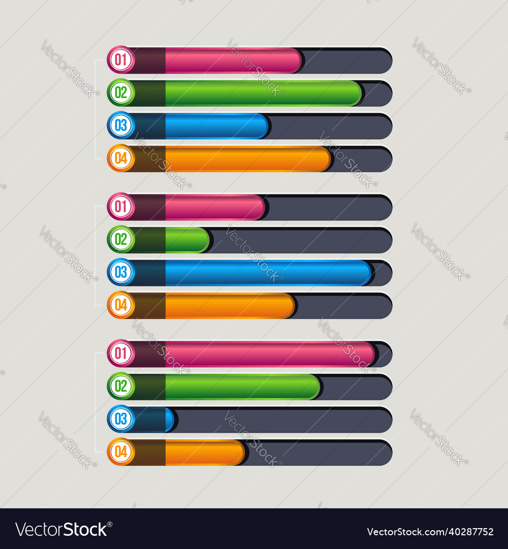 Gradient infographic element flat design