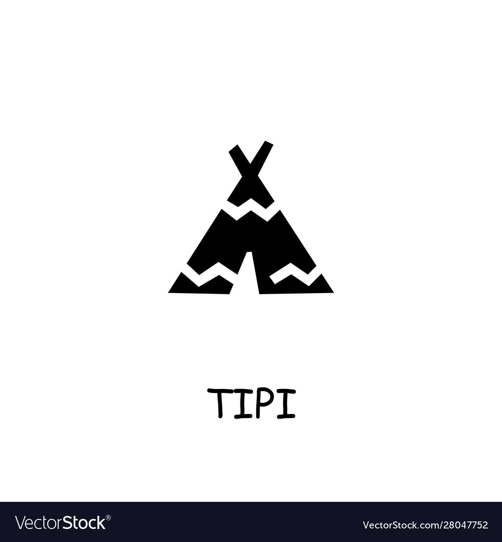 Indian tipi flat icon