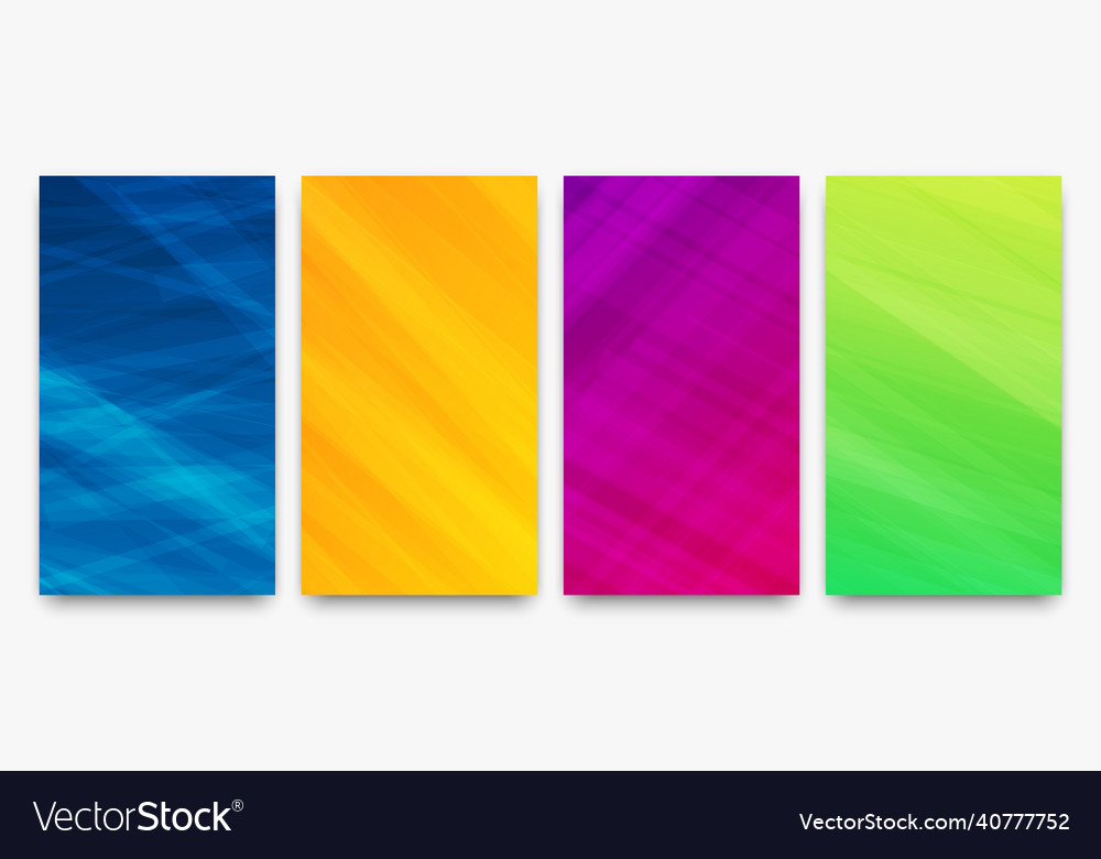 Modern colorful gradient background with lines vector image Modern colorful gradient background with lines
