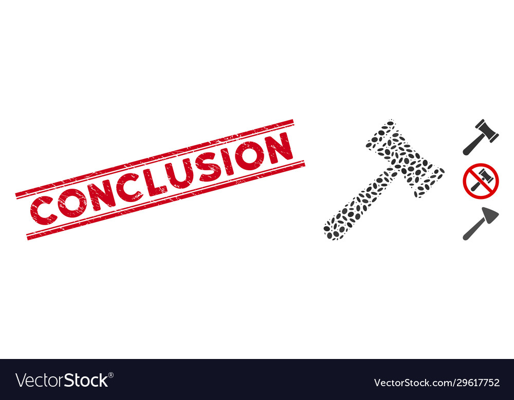 Textured conclusion line stamp and mosaic law Vector Image Textured conclusion line stamp and mosaic law