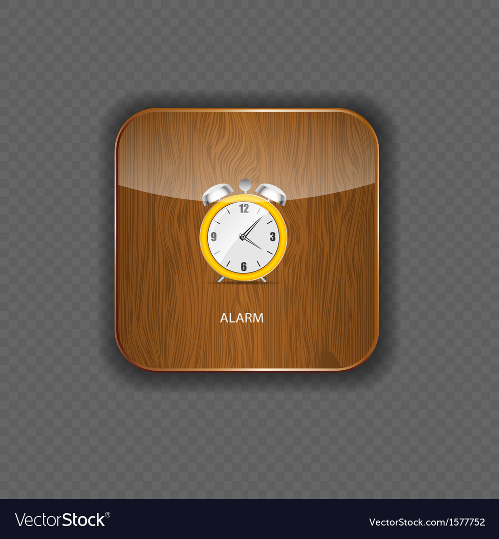 Watch wood application icons