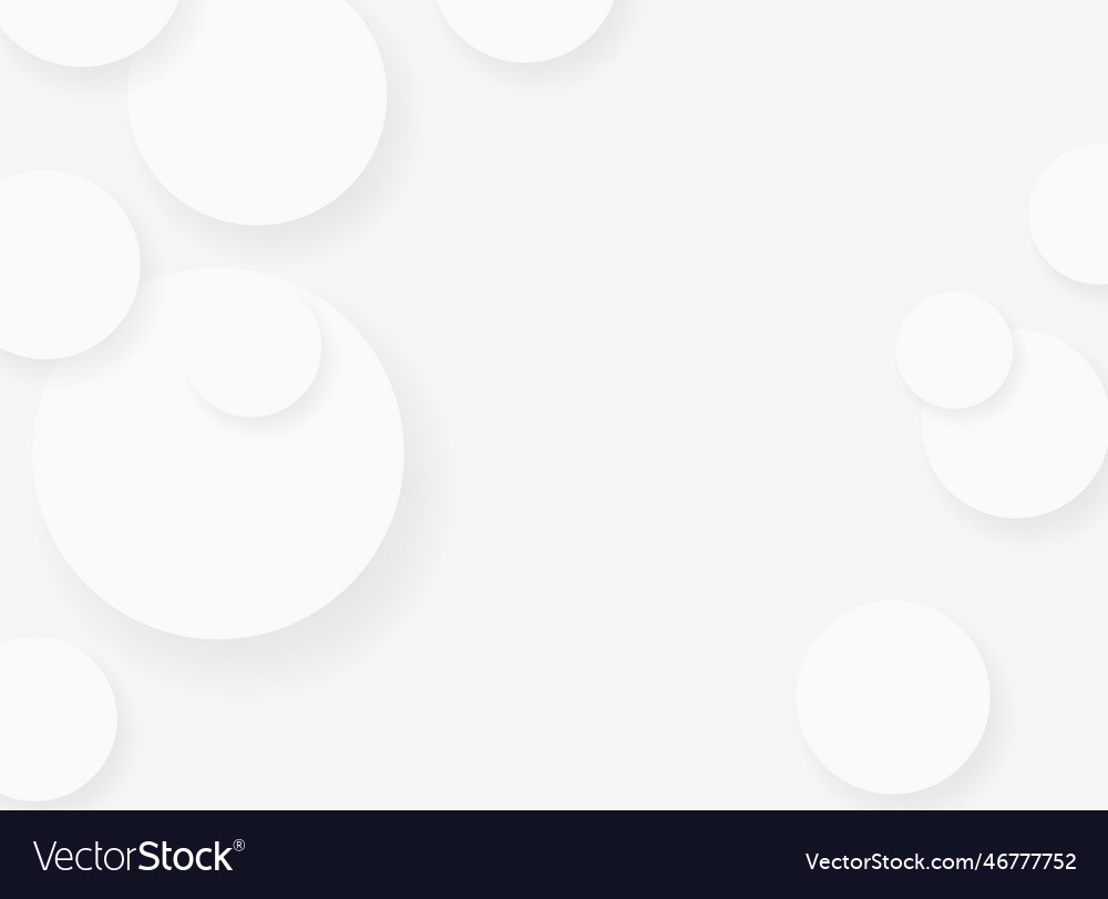 White abstract background with circles