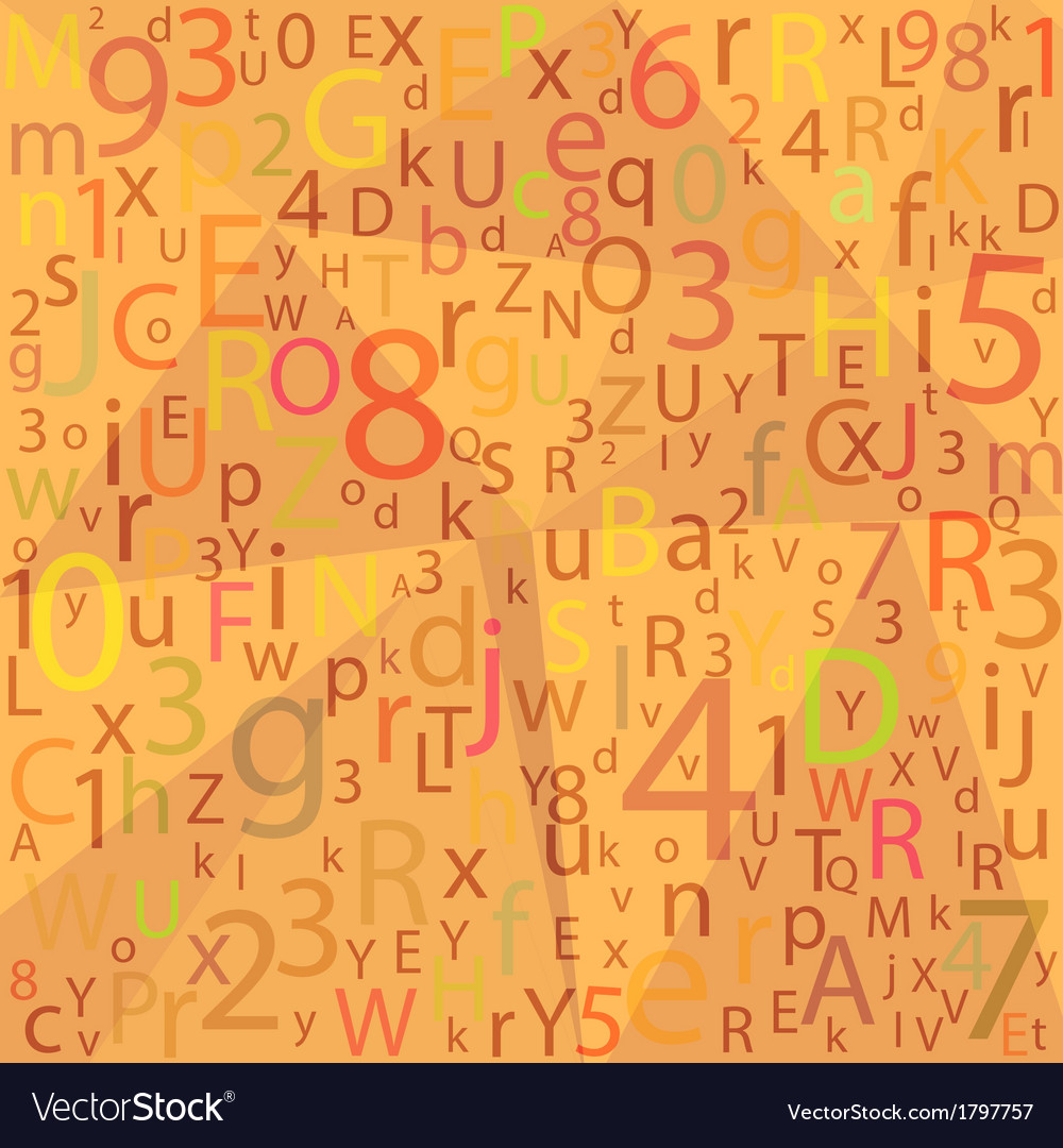 Abstract Alphabet Pattern Background